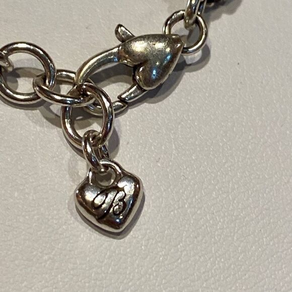 BRIGHTON Braided Leather LOVE Pendant Necklace - Picture 8 of 11